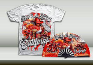 Shirt with Matching Dance Fan Cali